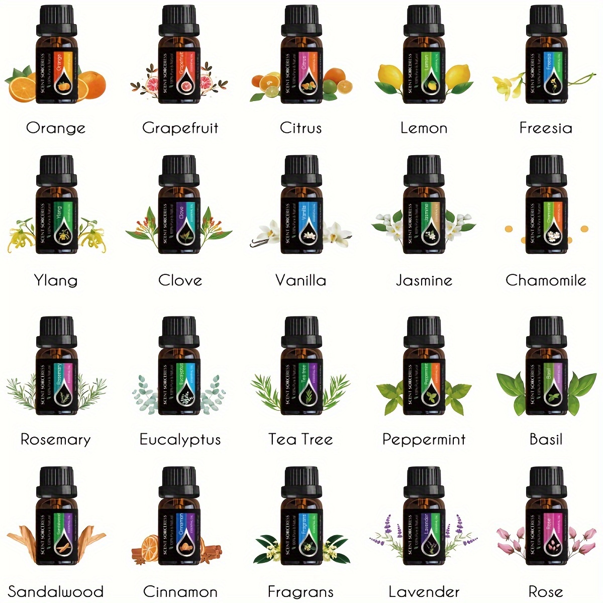 20Pcs/Set Classic Brand Essent - Perfume Fragrance Oil ulasan dan harga