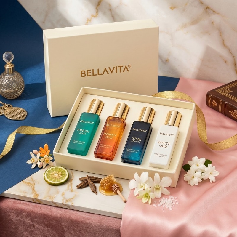 20MLx4 Unisex Mini Perfume Set - The Collection Perfume Fragrance ulasan dan harga